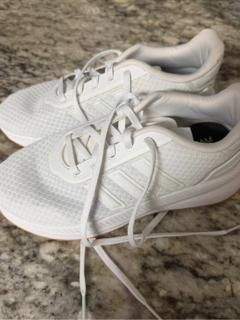 adidas Women's All-White Mesh Running Sneakers